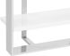 Dalton Bookcase (Stainless Steel & High Gloss White)