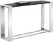 Dalton Console Table (Stainless Steel & Grey)