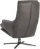 Cardona Swivel Lounge Chair (Gunmetal & Marseille Concrete Leather)