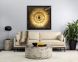 Diaz Coffee Table (Marble Look & Antique Brass)