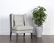 Kenzo Lounge Chair (Chevron Grey & Antonio Charcoal)