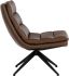 Keller Swivel Lounge Chair (Missouri Mahogany Leather)
