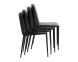 Renee Stackable Dining Chair (Set of 2 - Dillon Stratus & Dillon Black)