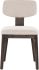 Rickett Dining Chair (Set of 2 - Dark Brown & Dove Cream)