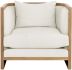 Chloe Lounge Chair (Natural & Heather Ivory Tweed)