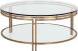 Andros Coffee Table (Antique Brass)