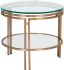Andros End Table (Antique Brass)