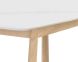 Kali Dining Table (Pale Honey & White Marble - 70.5)