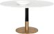 Massie Dining Table (54 In  - White Marble)