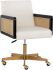 Claudette Office Chair (Linoso Ivory)
