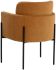 Richie Dining Armchair (Black & Danny Amber)