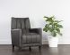 Romalda Lounge Chair (Vintage Charcoal Leather)