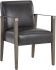 Earl Dining Armchair (Ash Grey & Brentwood Charcoal Leather)