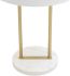 Kezna Table Lamp (White Marble & Matte White)