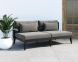 Ibiza 2 Seater Sofa (Charcoal & Gracebay Grey)