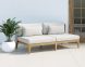 Ibiza 2 Seater Sofa (Natural & Stinson White)