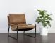 Zancor Lounge Chair (Tan Leather)