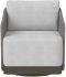 Allariz Swivel Armchair (Warm Grey & Gracebay Light Grey)