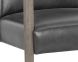Earl Lounge Chair (Ash Grey & Brentwood Charcoal Leather)