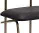 Gibbons Dining Chair (Antique Brass & Charcoal Black Leather)