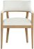 Brylea Dining Armchair (Natural & Heather Ivory Tweed)