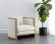 Chloe Lounge Chair (Natural & Heather Ivory Tweed)