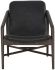 Cinelli Lounge Chair (Dark Brown & Brentwood Charcoal Leather)