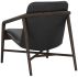 Cinelli Lounge Chair (Dark Brown & Brentwood Charcoal Leather)