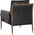 Mauti Lounge Chair (Dark Brown & Cortina Black Leather)