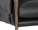 Mauti Lounge Chair (Dark Brown & Cortina Black Leather)
