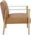 Earl Lounge Chair (Rustic Oak & Ludlow Sesame Leather)