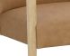 Earl Lounge Chair (Rustic Oak & Ludlow Sesame Leather)