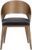 Dezirae Dining Chair (Antique Brass & Charcoal Black Leather)