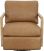Castell Swivel Lounge Chair (Rustic Oak & Ludlow Sesame Leather)