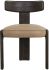 Horton Dining Chair (Set of 2 - Dark Brown & Sahara Sand Leather)