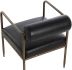 Ajani Dining Armchair (Charcoal Black Leather)