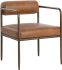 Ajani Dining Armchair (Tan Leather)