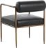 Ajani Dining Armchair (Charcoal Black Leather)