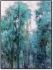 Aquamarine Forest Hand Painted Canvas