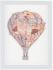 Floating Above Hot Air Balloon Shadow Box (Pink)