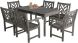 Laurentian 7 Piece Dining Set (Slotted Back & Straight Leg Table)