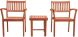 York 3 Piece Set (Stacking Chairs & Side Table)