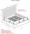 Adonis Platform Bed With Storage (King -Grey)