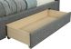 Emilio Platform Bed with Drawers (King - Light Grey)