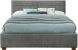 Emilio Platform Bed with Drawers (Queen - Light Grey)