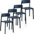 Bruno Side Chair (Set of 4 - Blue)
