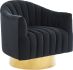 Cortina Chaise d'Appoint (Noir et Or)