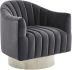 Cortina Chaise d'Appoint (Gris & Argent)