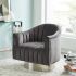 Cortina Chaise d'Appoint (Gris & Argent)