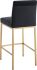 Diego 26 Inch Counter Stool (Set of 2 - Black and Gold Legs)